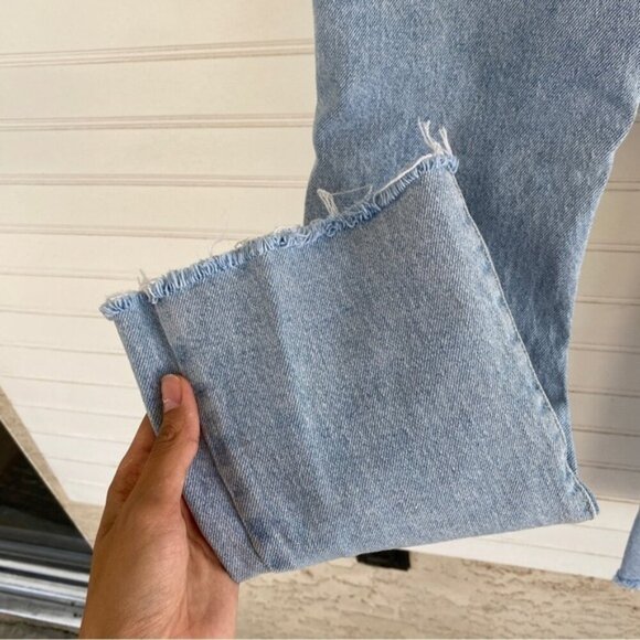 Forever 21 Light Blue Distressed Bootcut Style Jeans Size 25 - Picture 5 of 9